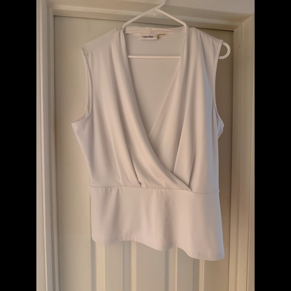 Calvin Klein Wrap Top Sleeveless Tank size XL